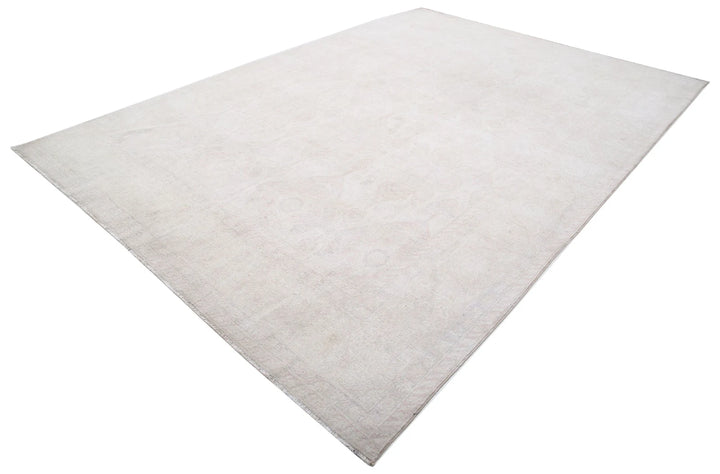 Afghan Tabriz Rug 8' 8" x 12' 3" Hand-Knotted | No. AT59763
