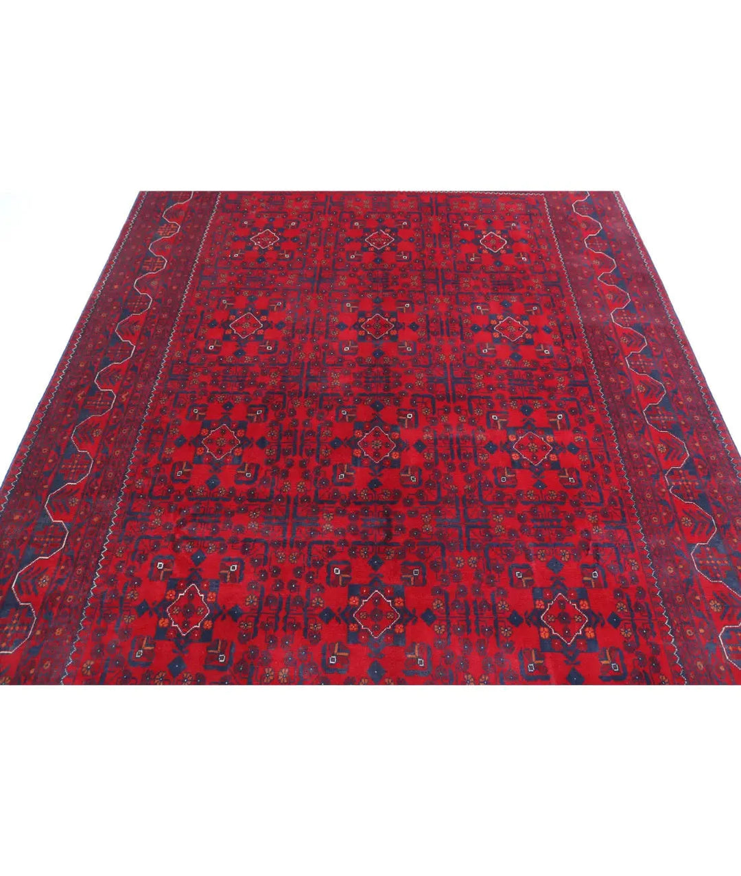 Afghan Khamyab Rug 6' 8" x 9' 4" Hand-Knotted | No. AT59768