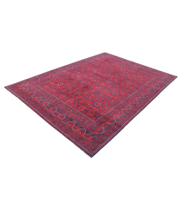 Afghan Khamyab Rug 6' 8" x 9' 4" Hand-Knotted | No. AT59768