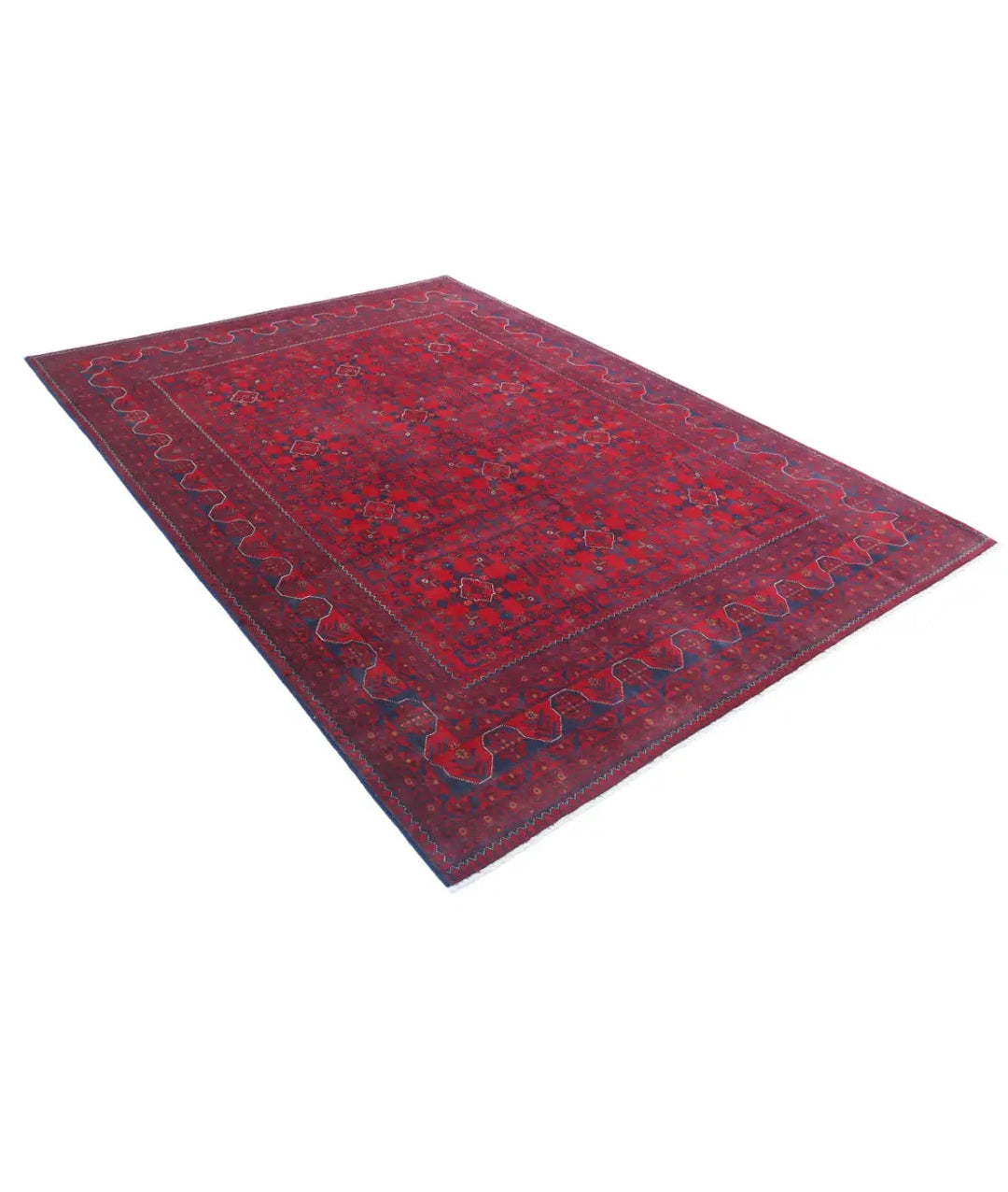 Afghan Khamyab Rug 6' 8" x 9' 4" Hand-Knotted | No. AT59768