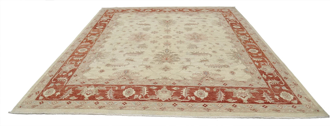 Afghan Serenity Rug 9' 11" x 11' 6" Hand-Knotted | No. AT59780