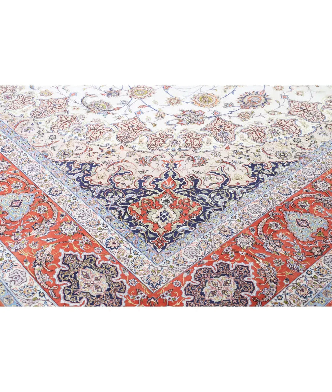 Persian Isfahan Rug 12' 11" x 21' 1" Hand-Knotted | No. AT59847
