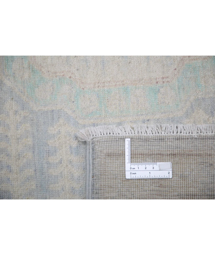 Blue Afghan Serenity Rug 6' 0" x 8' 6" Hand-Knotted | No. AT598771
