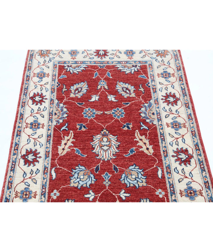 Afghan Ziegler Rug 2' 9" x 4' 3" Hand-Knotted | No. AT59948