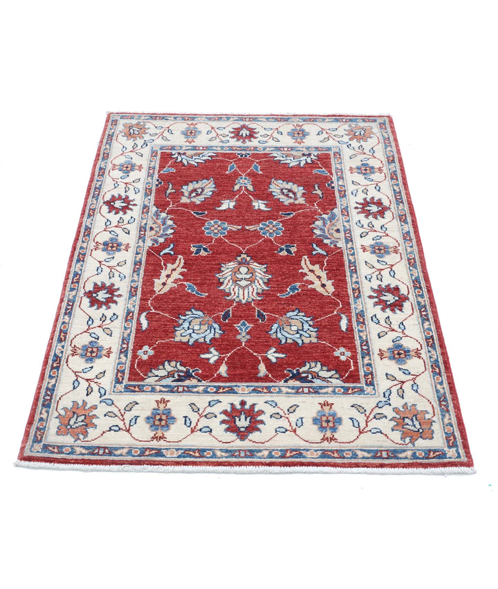 Afghan Ziegler Rug 2' 9" x 4' 3" Hand-Knotted | No. AT59948
