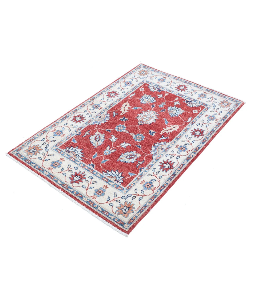 Afghan Ziegler Rug 2' 9" x 4' 3" Hand-Knotted | No. AT59948