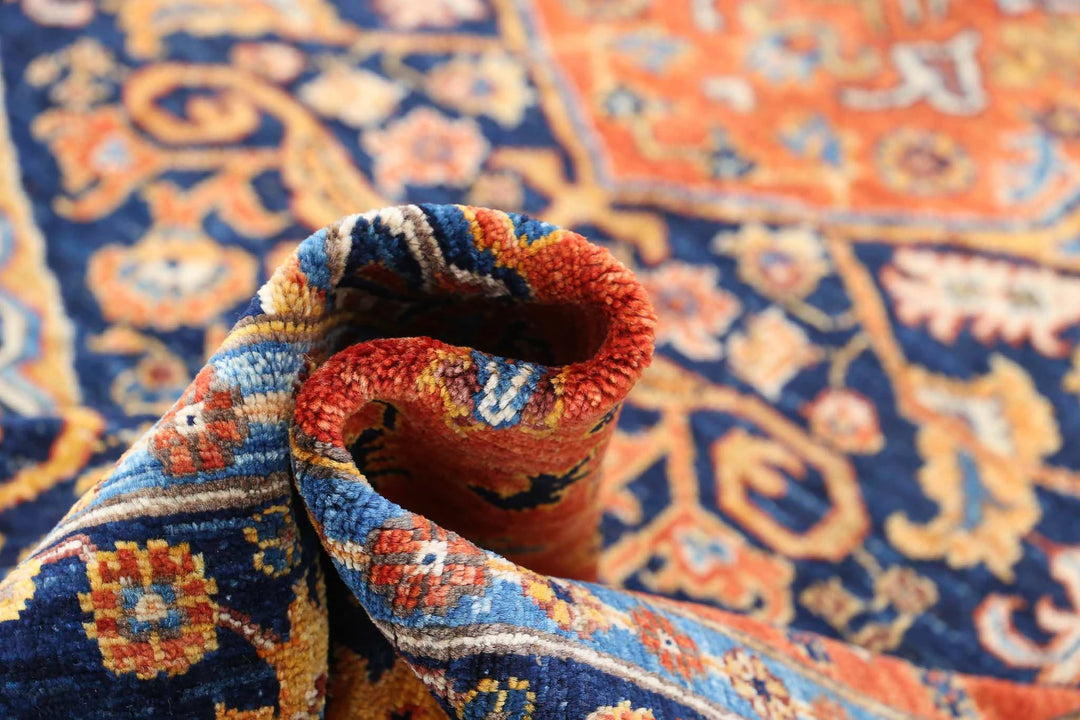 Afghan Humna Rug 6' 8" x 9' 10" Hand-Knotted | No. AT59949