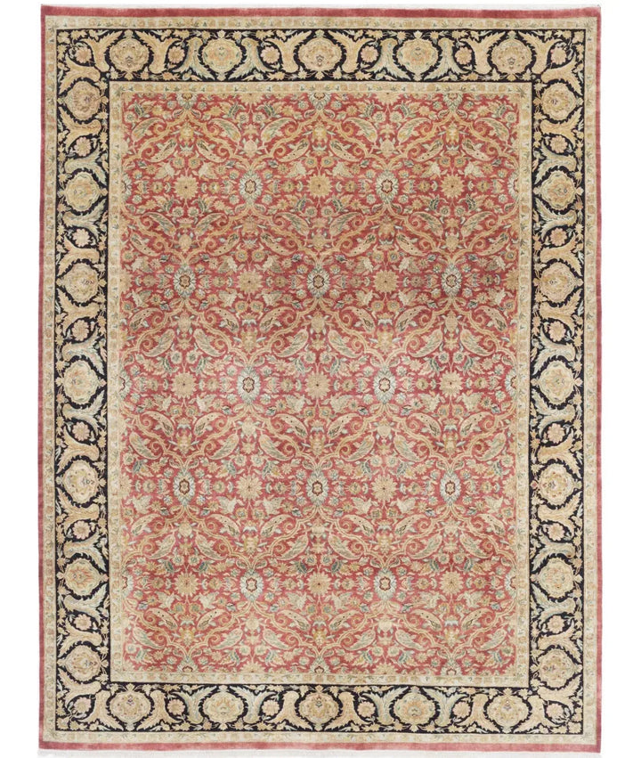 Indian Agra Rug 8' 10" x 11' 8" Hand-Knotted | No. AT59989