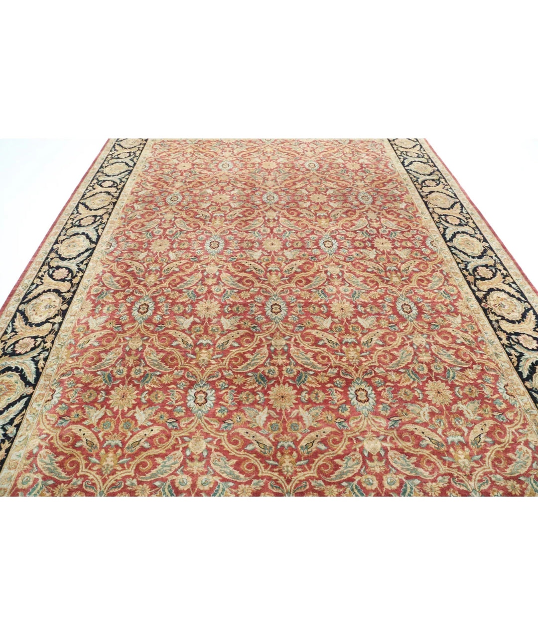 Indian Agra Rug 8' 10" x 11' 8" Hand-Knotted | No. AT59989
