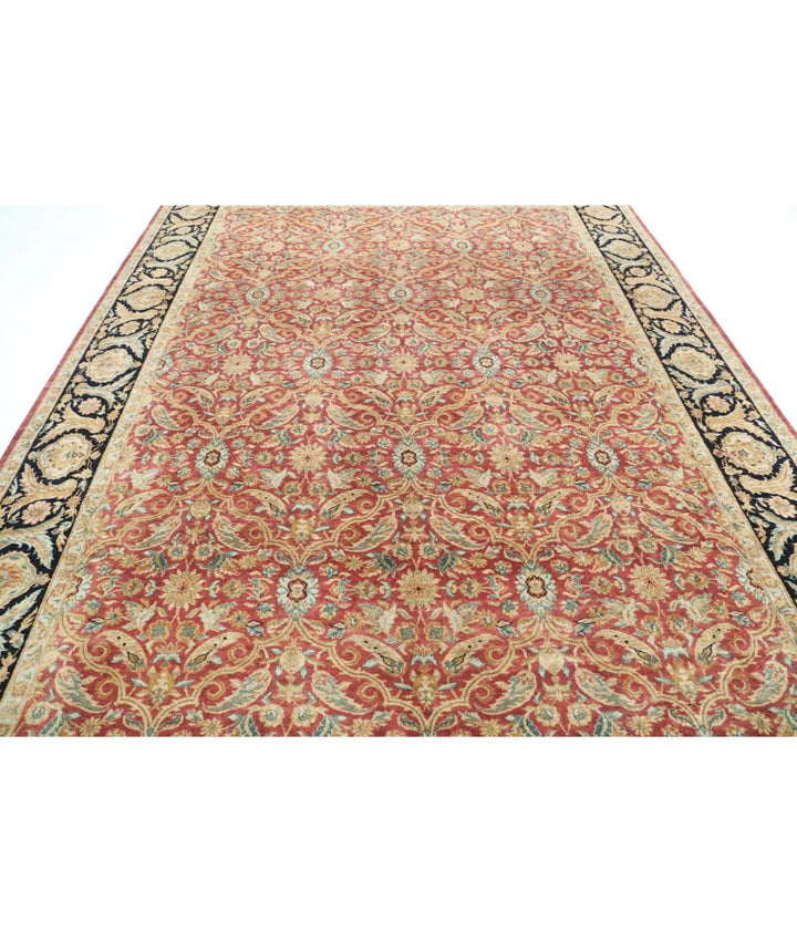 Indian Agra Rug 8' 10" x 11' 8" Hand-Knotted | No. AT59989