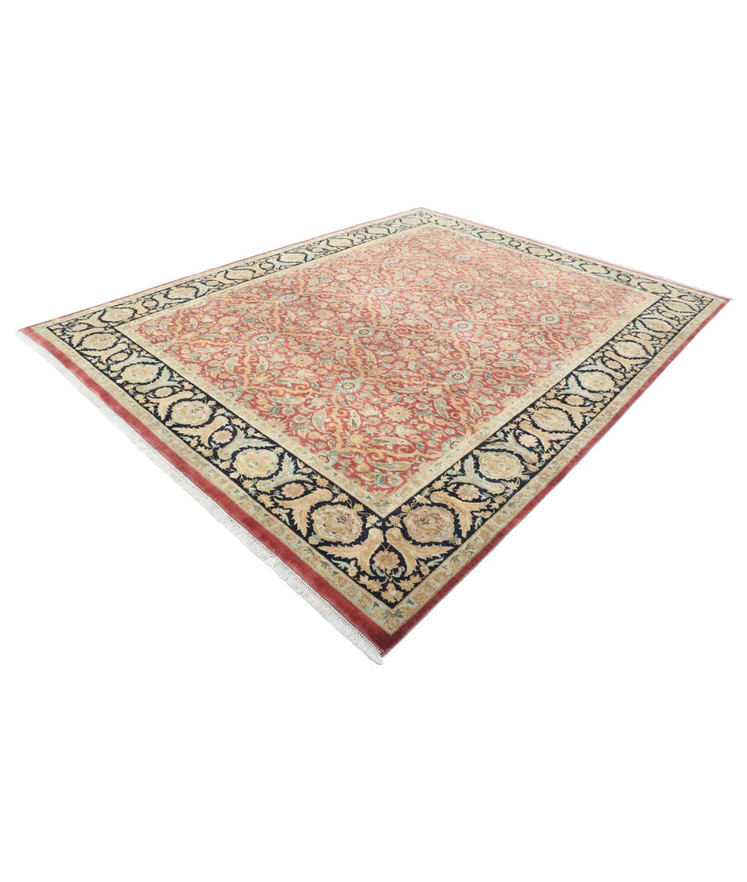 Indian Agra Rug 8' 10" x 11' 8" Hand-Knotted | No. AT59989
