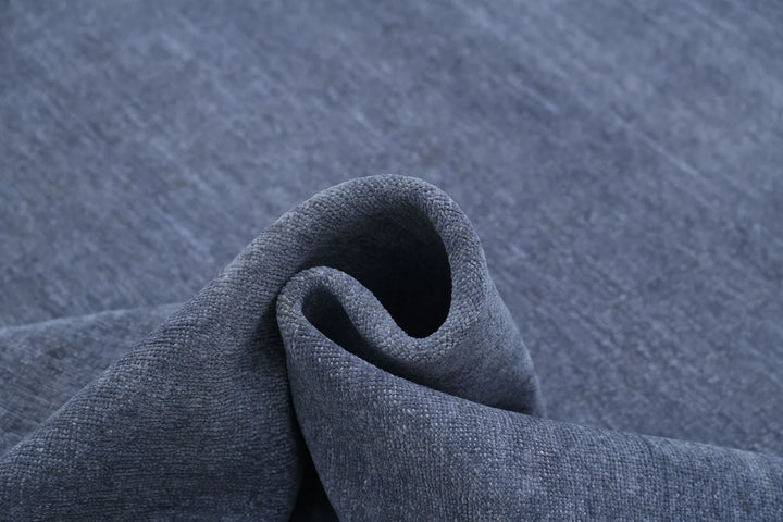 Grey Afghan Overdye Rug 12' 5" x 17' 3" Hand-Knotted | No. AT60022
