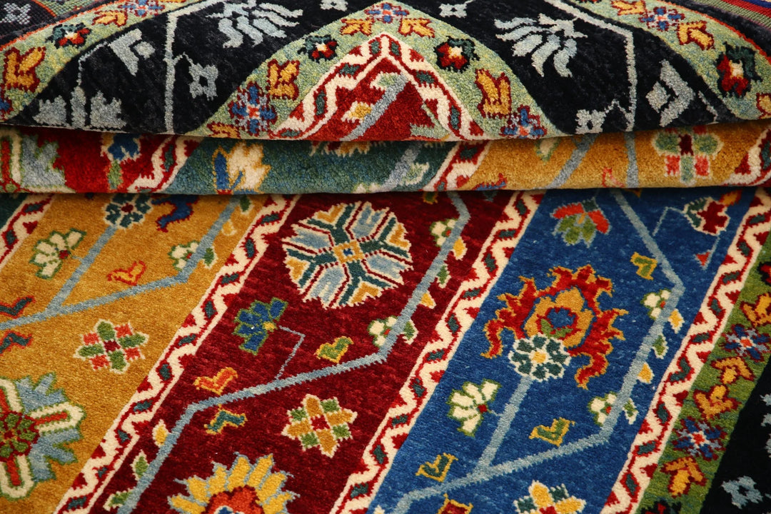 Afghan Shaal Rug 4' 1" x 6' 6" Hand-Knotted | No. AT60025