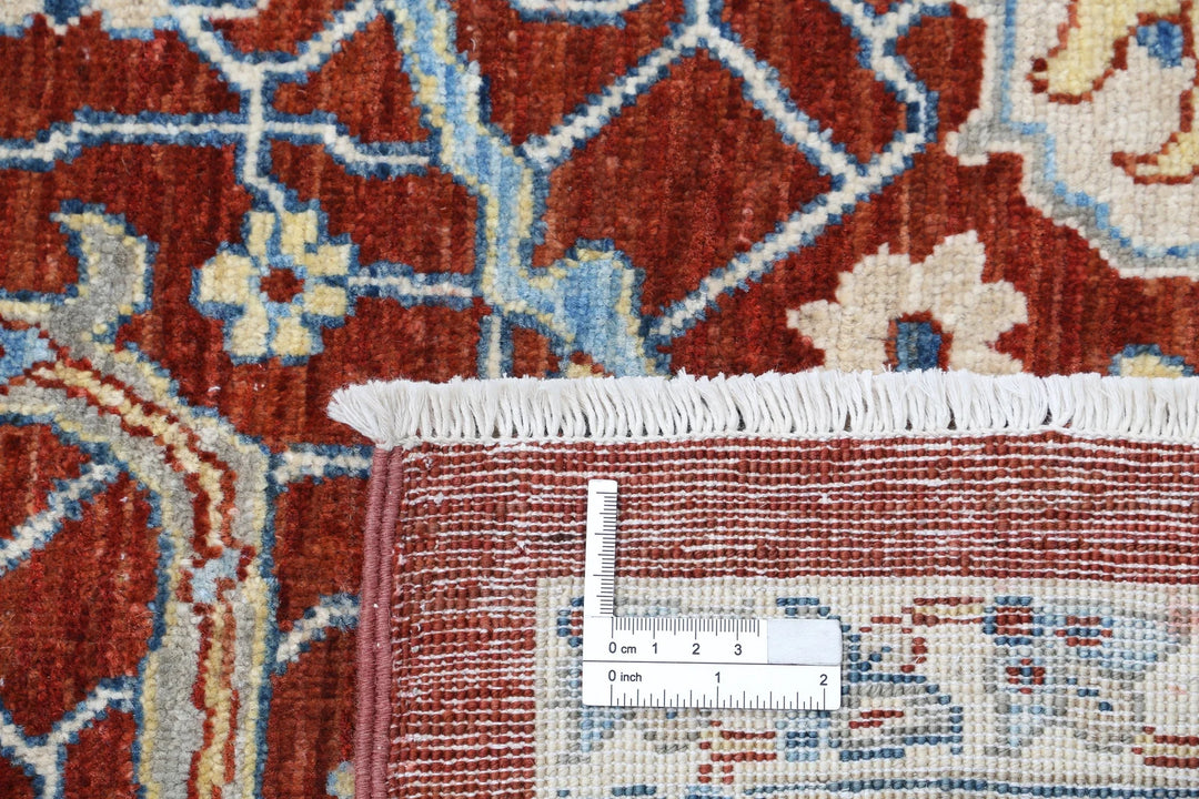 Afghan Ziegler Rug 9' 0" x 12' 0" Hand-Knotted | No. AT60106