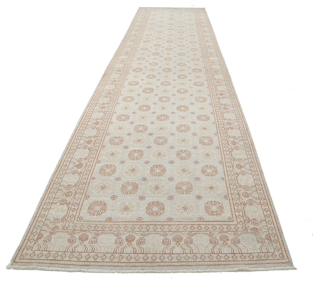 Afghan Khotan Runner Rug 4' 10" x 20' 4" Hand-Knotted | No. AT60126