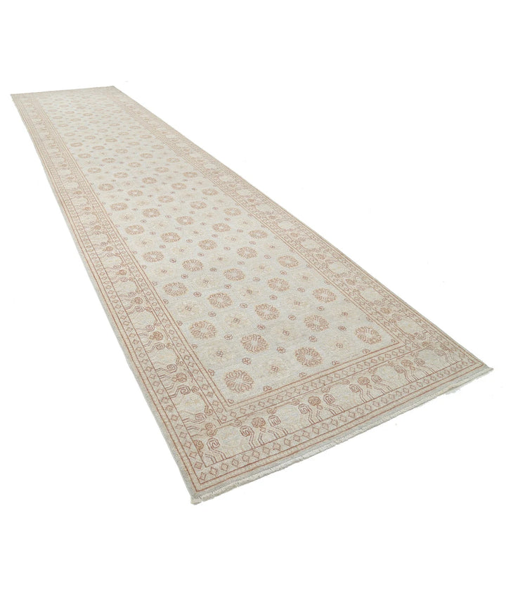 Afghan Khotan Runner Rug 4' 10" x 20' 4" Hand-Knotted | No. AT60126