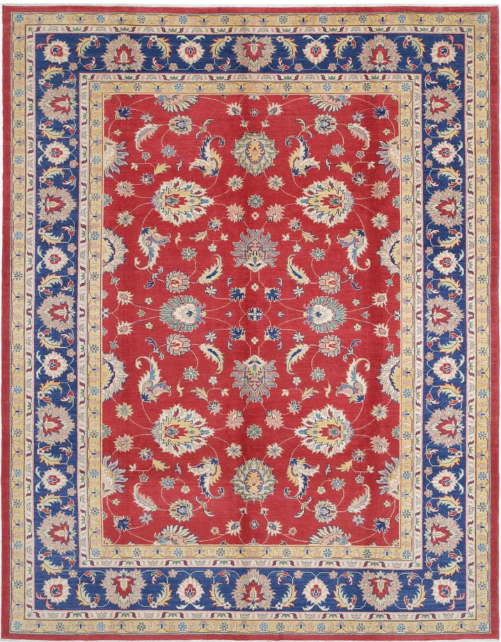 Afghan Ziegler Rug 10' 1" x 13' 2" Hand-Knotted | No. AT60172