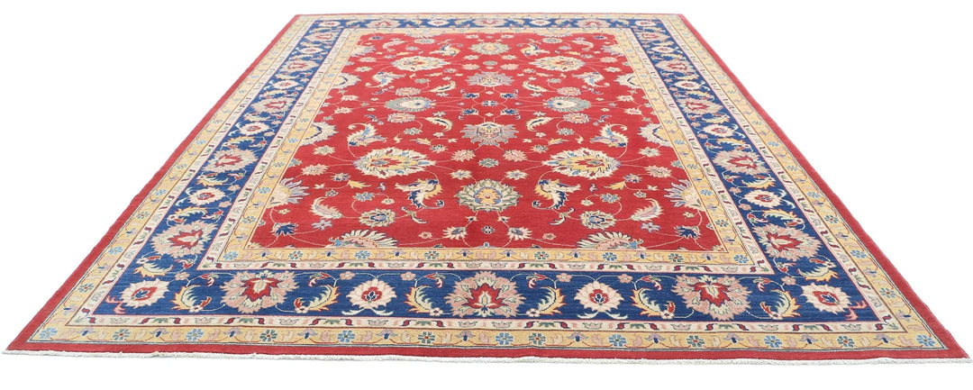 Afghan Ziegler Rug 10' 1" x 13' 2" Hand-Knotted | No. AT60172