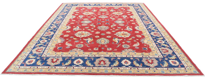 Afghan Ziegler Rug 10' 1" x 13' 2" Hand-Knotted | No. AT60172