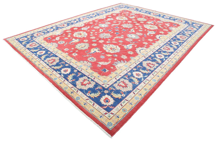 Afghan Ziegler Rug 10' 1" x 13' 2" Hand-Knotted | No. AT60172