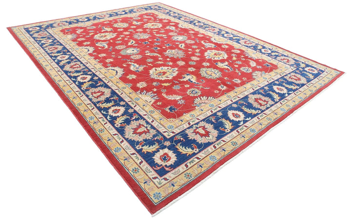 Afghan Ziegler Rug 10' 1" x 13' 2" Hand-Knotted | No. AT60172