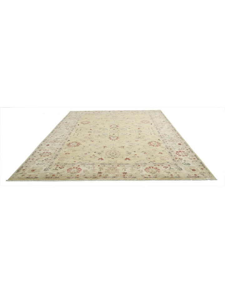 Afghan Ziegler Rug 9' 1" x 12' 6" Hand-Knotted | No. AT60261