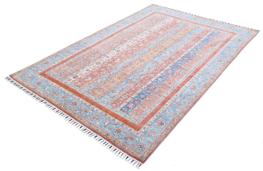 Afghan Oriental Rug 5' 5" x 8' 4" Hand-Knotted | No. AT602634