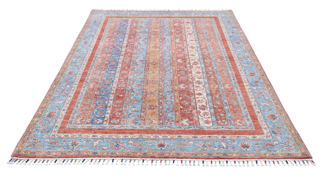 Afghan Oriental Rug 5' 5" x 8' 4" Hand-Knotted | No. AT602634