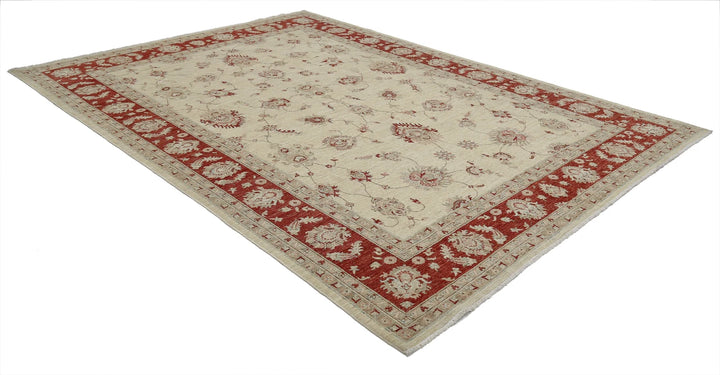 Afghan Ziegler Rug 8' 1" x 11' 4" Hand-Knotted | No. AT60294