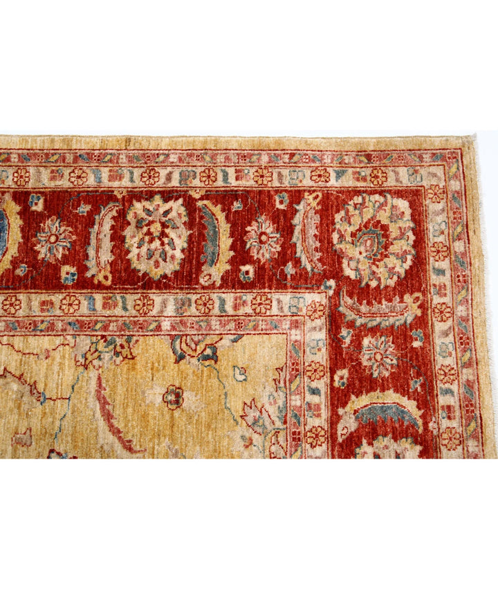 Afghan Ziegler Sultanabad Rug 8' 2" x 10' 8" Hand-Knotted | No. AT60307