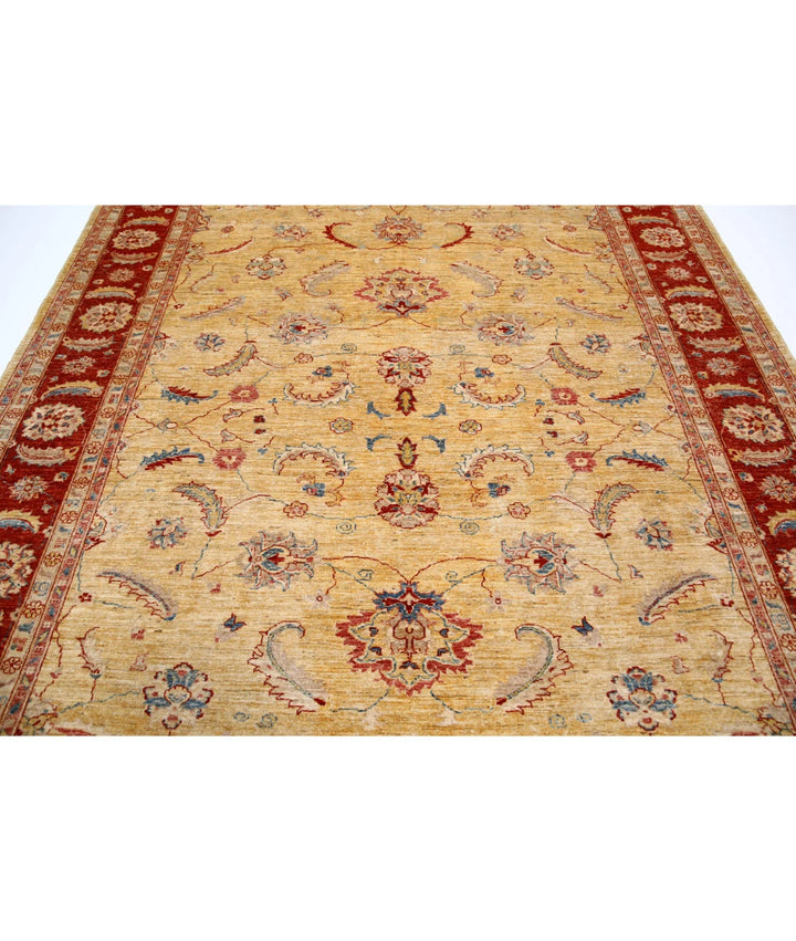 Afghan Ziegler Sultanabad Rug 8' 2" x 10' 8" Hand-Knotted | No. AT60307