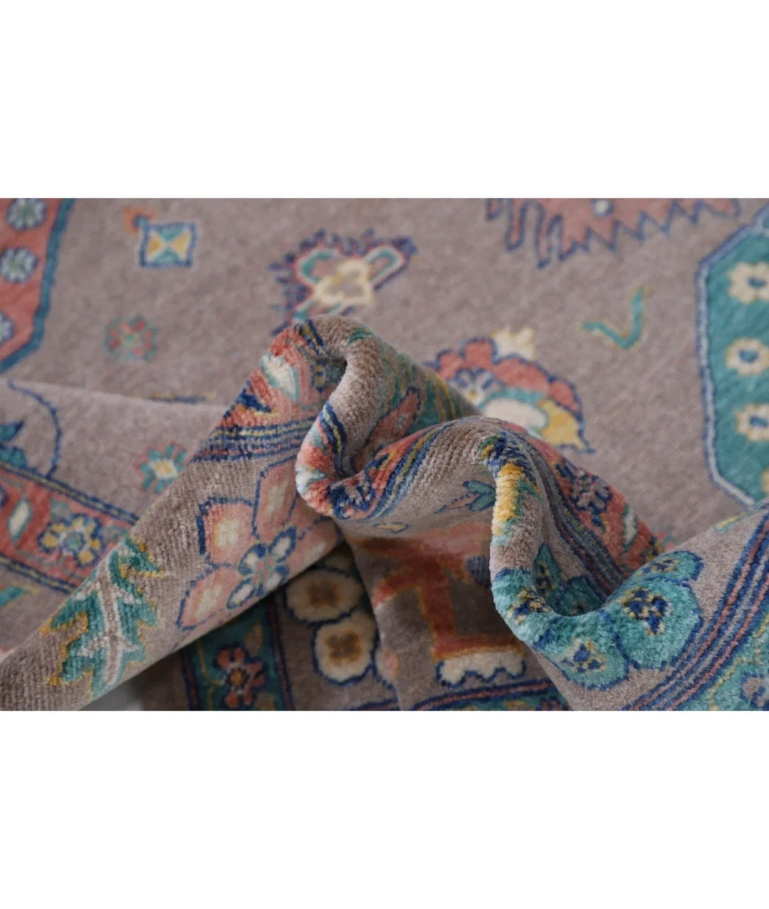 Brown Pakistani Oriental Rug 7' 11" x 10' 0" Hand-Knotted | No. AT60474