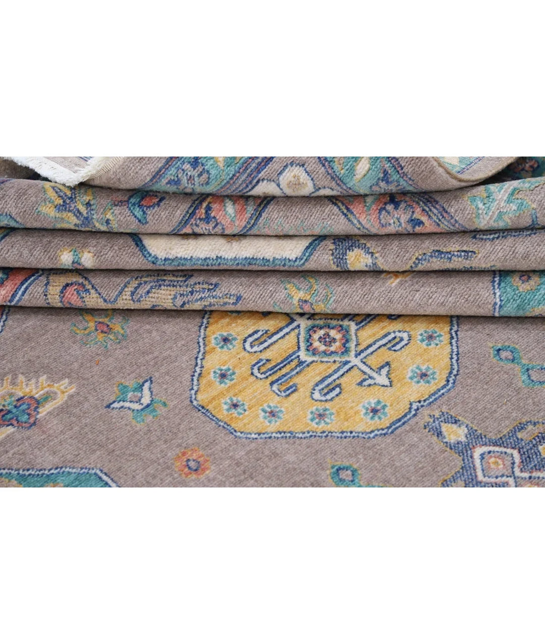 Brown Pakistani Oriental Rug 7' 11" x 10' 0" Hand-Knotted | No. AT60474