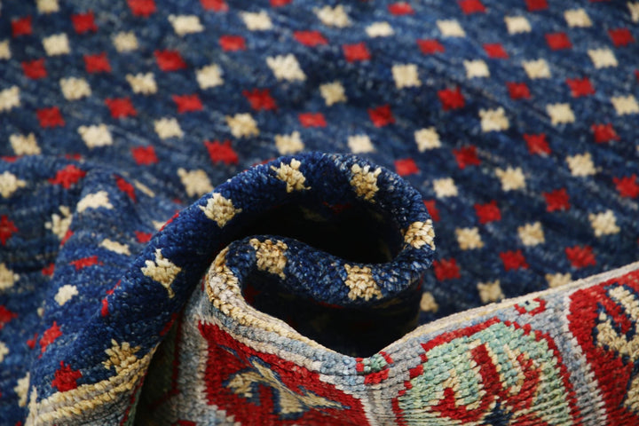 Red Afghan Ziegler Rug 6' 6" x 9' 7" Hand-Knotted | No. AT60558