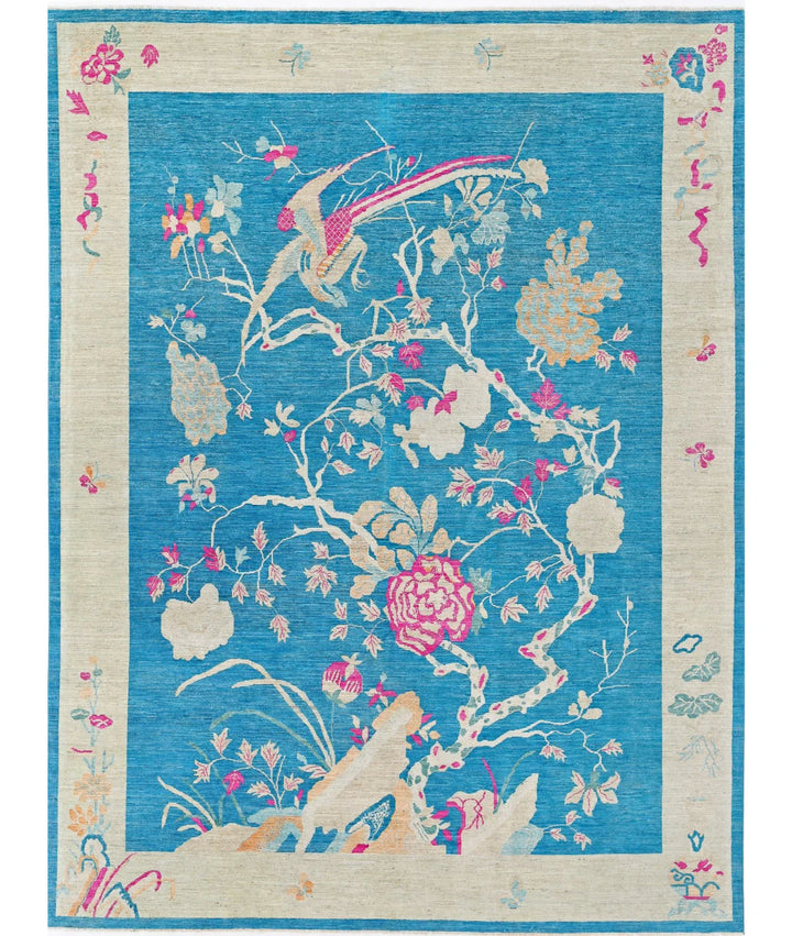 Chinese Oriental Rug 10' 2" x 13' 8" Hand-Knotted | No. AT60589