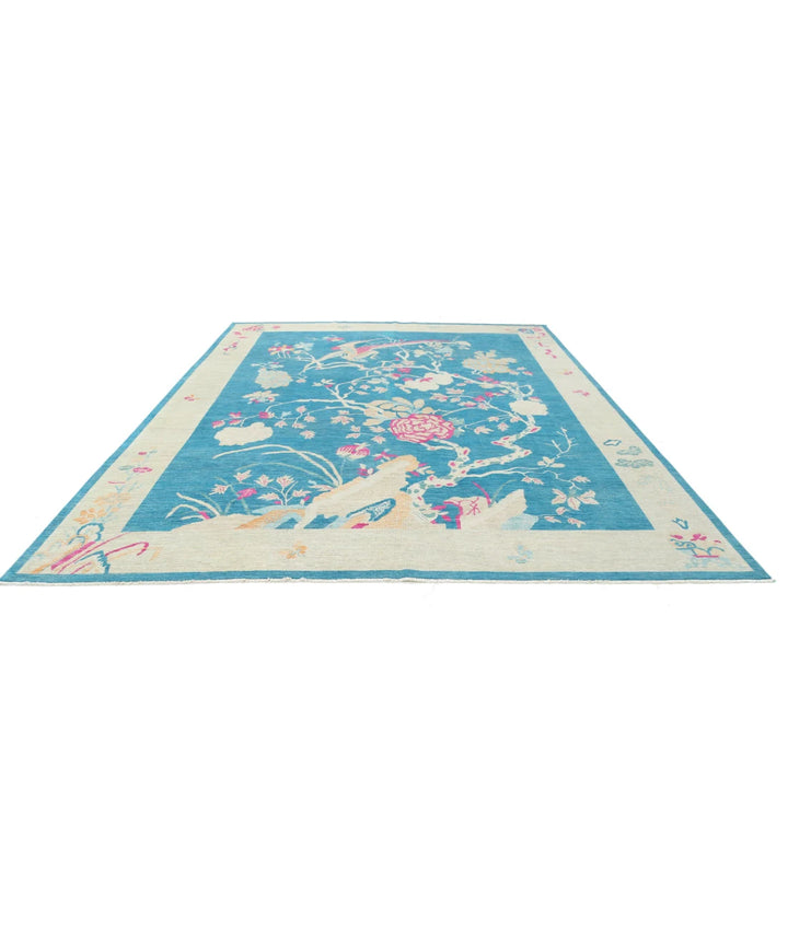 Chinese Oriental Rug 10' 2" x 13' 8" Hand-Knotted | No. AT60589