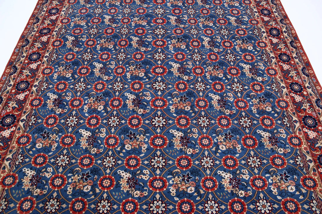 Persian Varamin Rug 6' 10" x 9' 5" Hand-Knotted | No. AT60670