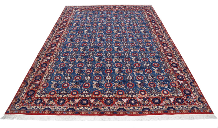Persian Varamin Rug 6' 10" x 9' 5" Hand-Knotted | No. AT60670