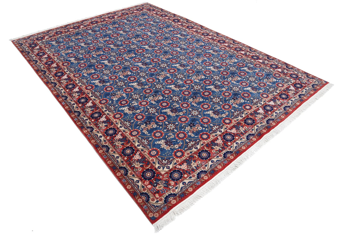 Persian Varamin Rug 6' 10" x 9' 5" Hand-Knotted | No. AT60670