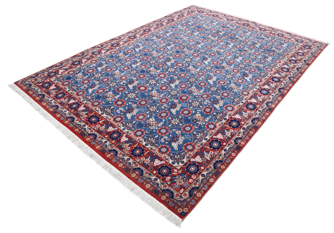 Persian Varamin Rug 6' 10" x 9' 5" Hand-Knotted | No. AT60670