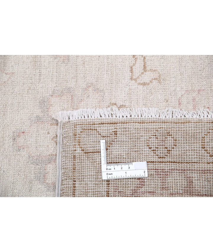 Ivory Afghan Serenity Rug 7' 10" x 9' 8" Hand-Knotted | No. AT60699