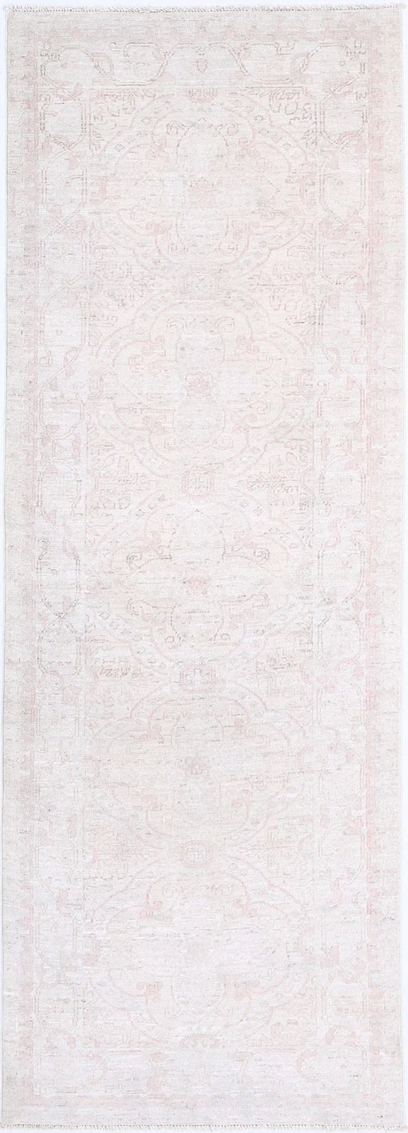 Afghan Serenity Runner Rug 2' 8" x 7' 9" Hand-Knotted | No. AT60771
