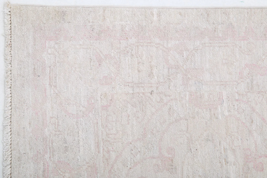 Afghan Serenity Runner Rug 2' 8" x 7' 9" Hand-Knotted | No. AT60771