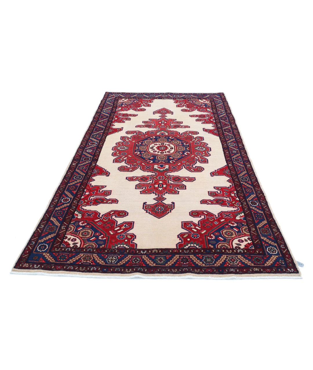 Persian Hamadan Oriental Rug 4' 9" x 8' 11" Hand-Knotted | No. AT60793