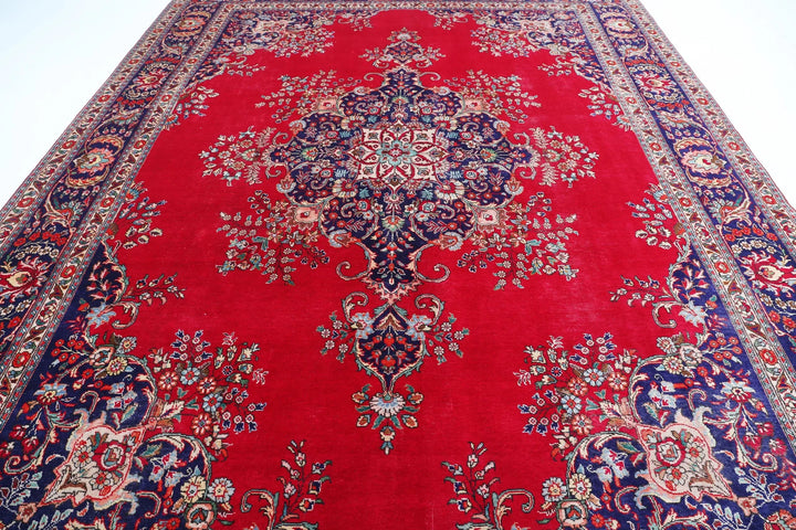 Persian Tabriz Rug 9' 11" x 13' 3" Hand-Knotted | No. AT60892