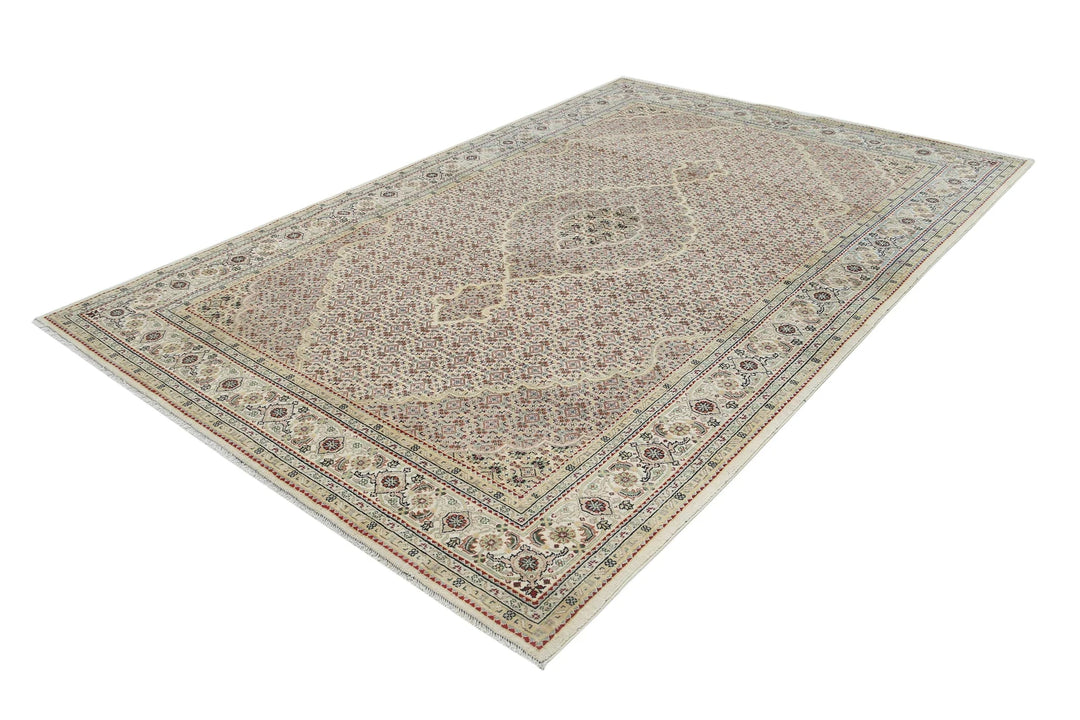 Indian Ziegler Rug 6' 5" x 9' 9" Hand-Knotted | No. AT60932