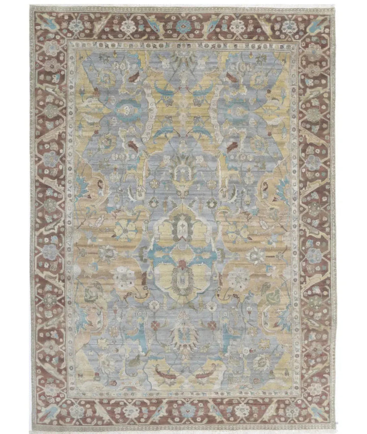 Indian Polonaise Rug 8' 1" x 11' 4" Hand-Knotted | No. AT60951