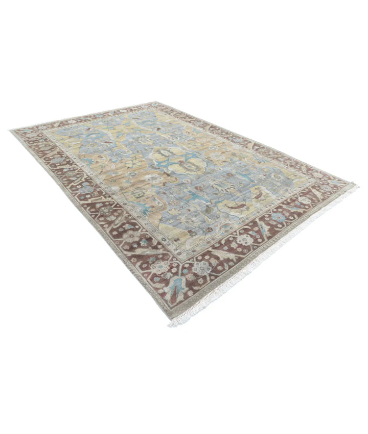 Indian Polonaise Rug 8' 1" x 11' 4" Hand-Knotted | No. AT60951