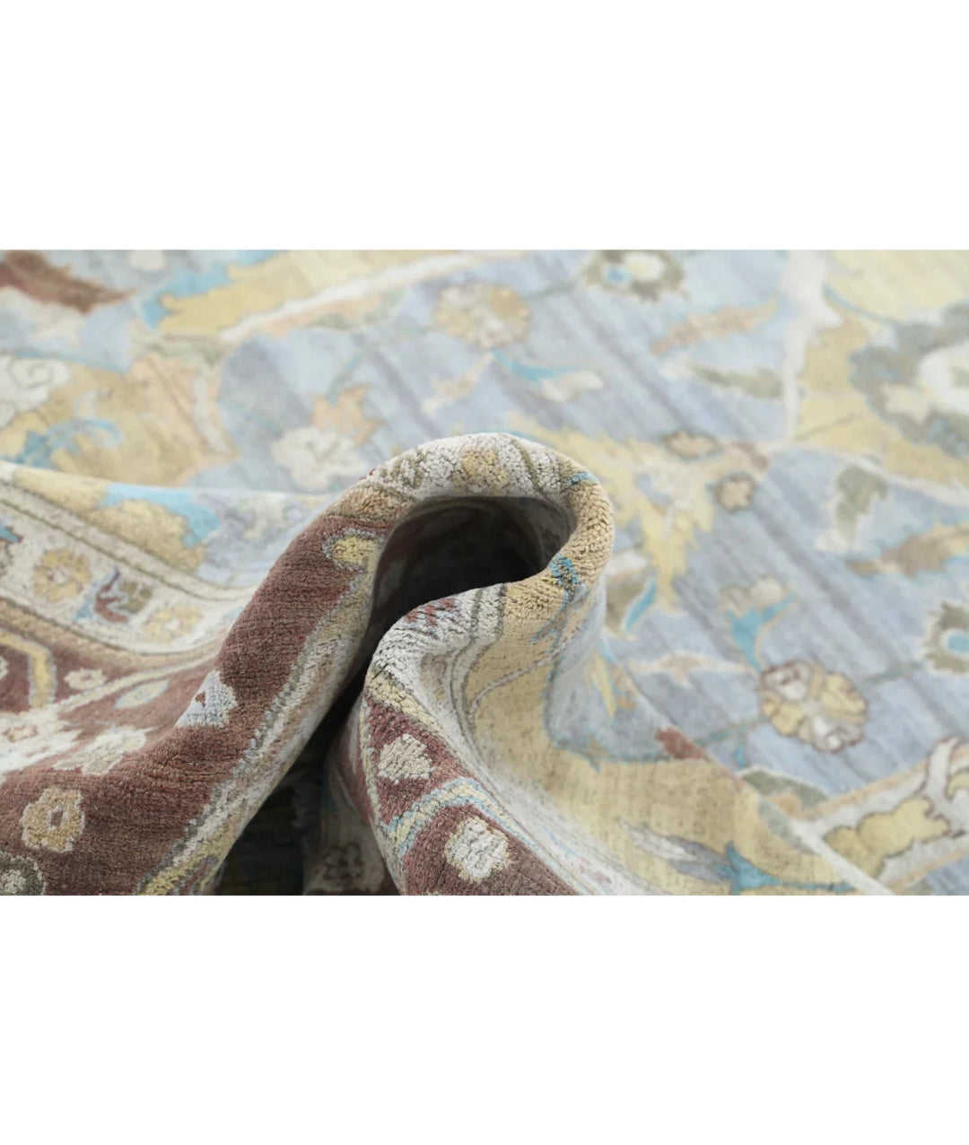 Indian Polonaise Rug 8' 1" x 11' 4" Hand-Knotted | No. AT60951