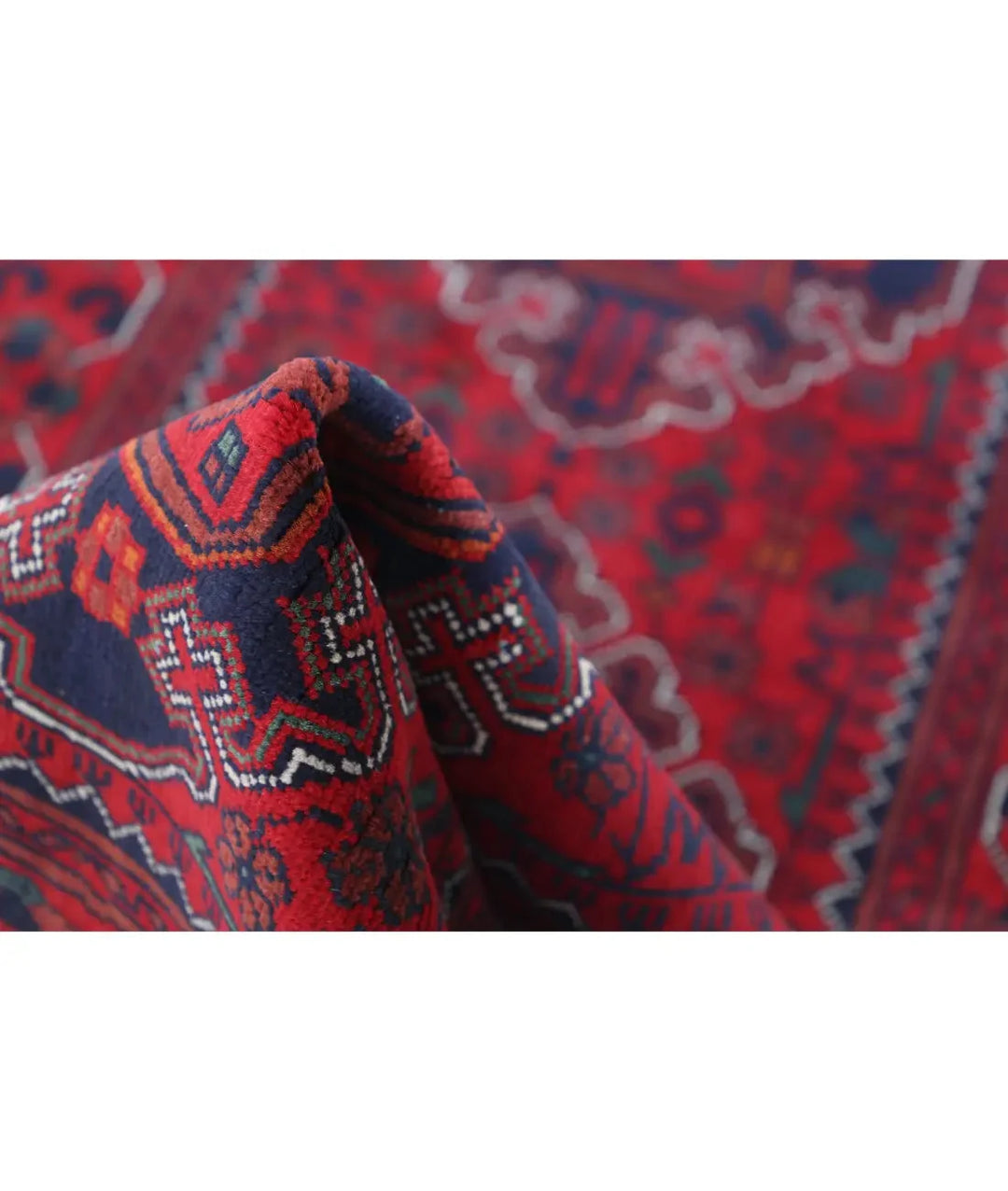 Afghan Khamyab Runner Rug 2' 6" x 10' 0" Hand-Knotted | No. AT60968